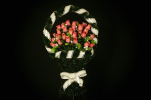 Средняя корзина цветов