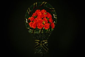 Средняя корзина цветов