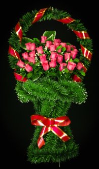 Большая корзина цветов