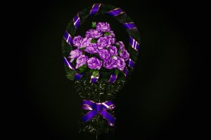 Средняя корзина цветов